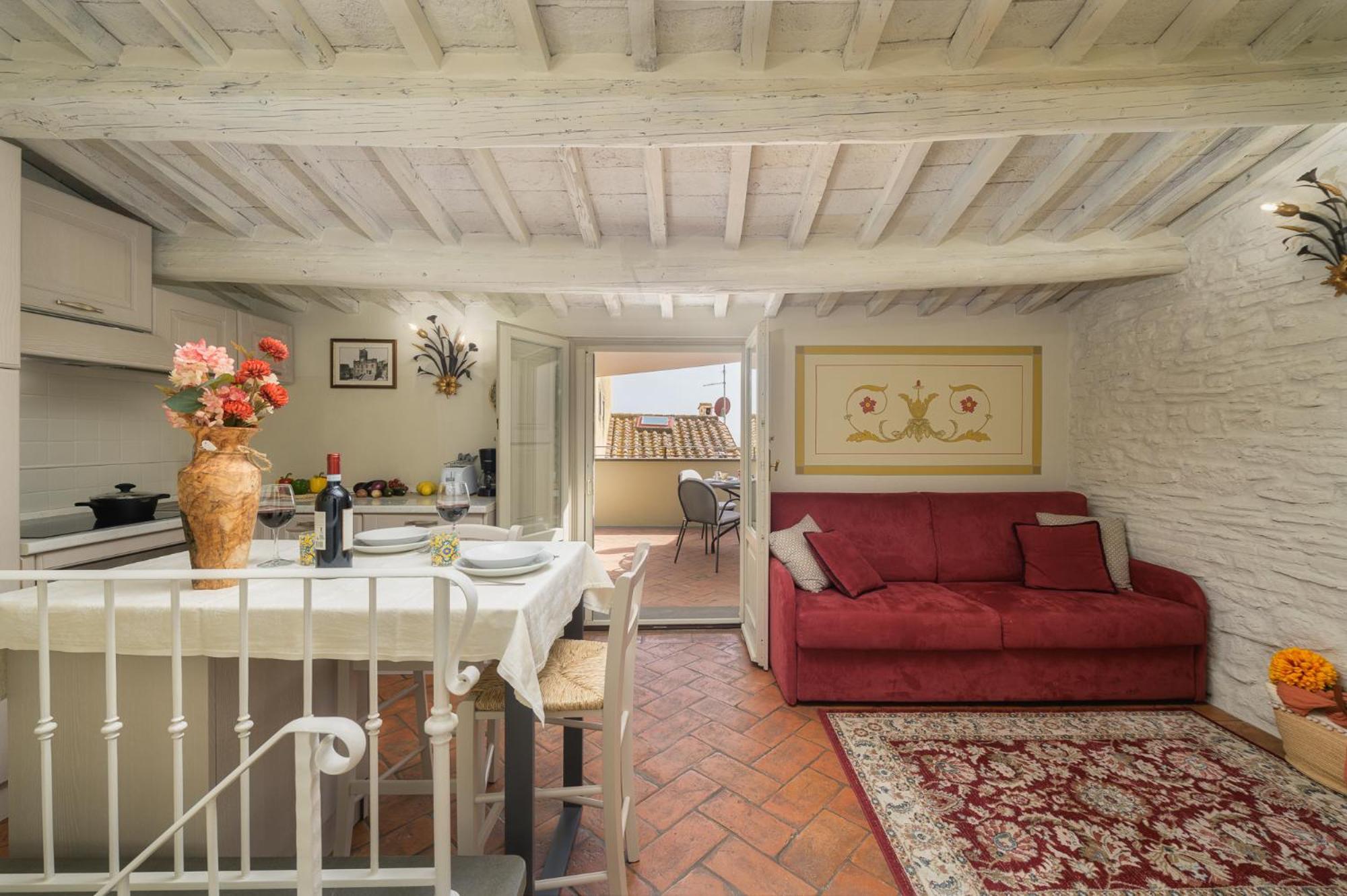 Апартаменти Terrazza Silena, Centro Storico Con Vista Cortona! Екстер'єр фото